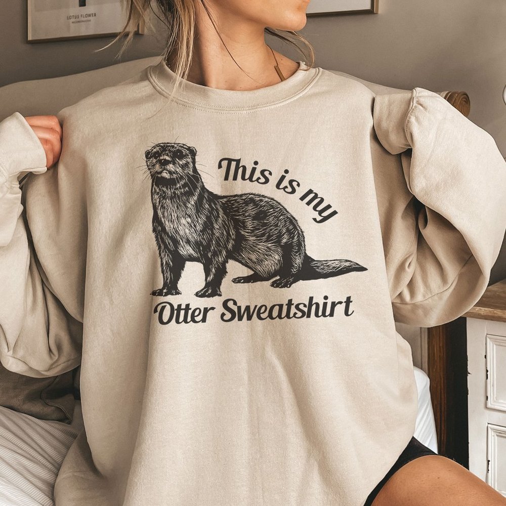 Otter Sweatshirt, Otter T-Shirt, Cute Otter Sweatshirt, Otter Lover Gift For Her